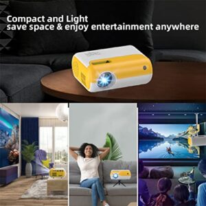 CXDTBH Projector P80 Support 1080p 3800 Mini Projector Home Cinema Movie LED Projetor