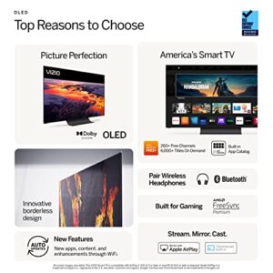 VIZIO 65-Inch OLED Premium 4K UHD HDR Smart TV with Dolby Vision, HDMI 2.1, 120Hz Refresh Rate, Pro Gaming Engine, Apple AirPlay 2 and Chromecast Built-in - OLED65-H1