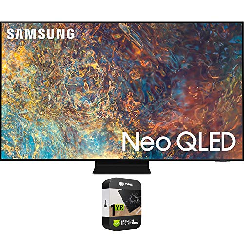 SAMSUNG QN50QN90AAFXZA 50 Inch Neo QLED 4K Smart TV Bundle with Premium 1 YR CPS Enhanced Protection Pack