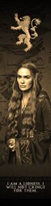 cersei lannister game of thrones bookograph metal bookmark