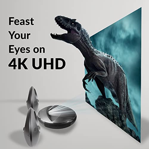 WBM SMART Ultra Short Throw 4K Projector UHD 100 Inch Smart TV with Two External Speakers