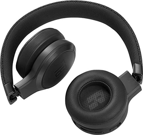 JBL Live 460NC Wireless On-Ear Noise-Cancelling Headphones Bundle with Carrying Case (Black)