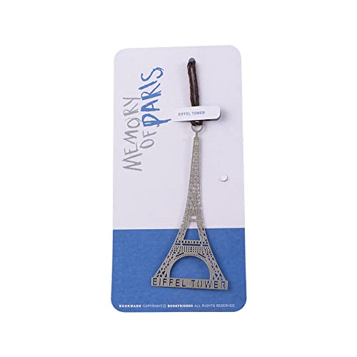 BYBYCD London Eiffel Tower Statue of Liberty Mark Page Metal Bookmark Stationery School Office Supply(Eiffel Tower)