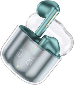 lmtlessdeals true wireless bluetooth earbuds smart touch bt 5.3 (green)