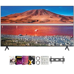 SAMSUNG UN58TU7000 58" 4K Ultra HD Smart LED TV Bundle with Premiere Movies Streaming + 30-70 Inch TV Wall Mount + 6-Outlet Surge Adapter + 2X 6FT 4K HDMI 2.0 Cable