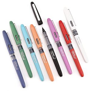 writech liquid ink rollerball, 0.5mm extra fine point, smooth writing quick dry roller pens 8 assorted colors for journaling, drawing & sketching (vintage)