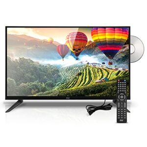 32-inch 728p HD DLED Television - Hi-Res Flat Screen Monitor TV with HDMI, RCA, Multimedia Disk Combo, Headphones, Full Range Stereo Speaker, Mounts on Wall, Works w/Mac PC, Includes Remote Control