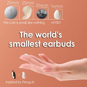 Xmenha Invisible Sleep Earbuds Wireless Smallest Lightest Tiny Noise Cancelling Ear Buds for Sleeping Quiet-Comfort Mini Sleepbuds Bluetooth 5.3 Hidden Headphones for Side Sleepers/Work