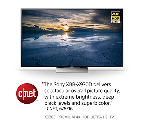 Sony XBR65X930D 65-Inch 4K Ultra HD 3D Smart TV (2016 Model)