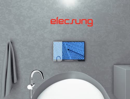 elecsung 22 inch Smart TV for Bathroom Mirror IP66 Waterproof Full HD with Wi-fi and Bluetooth (ATSC) Tuner (Full Screen Touch Panel+Android 7.1)