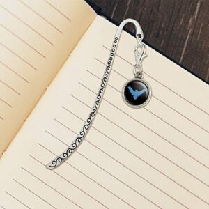 Batman Nightwing Logo Metal Bookmark Page Marker with Charm