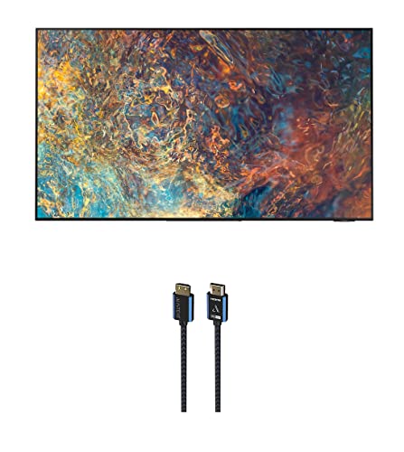 SAMSUNG QN98QN90AA 98" Neo QLED QN90 Series 4K Smart TV with a Austere 5S-4KHD2-1-5M V-Series 1.5m Premium 4K HDR HDMI Braided Cable (2021)