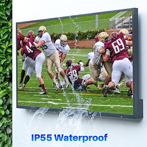 SYLVOX 43" Outdoor TV, Waterproof 4K Ultra HD HDR Smart TV with Bluetooth WiFi Function for Partial Sunshine Areas(2022, Deck Series)