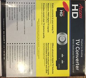 access hd 1010d digital to analog tv converter box