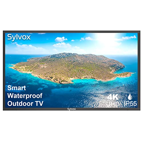 SYLVOX 55 inch TV, 4K Smart TV Support WiFi and Bluetooth (Deck Series, 2022)