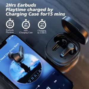 sandoo Bluetooth 5.2 ANC Earphones AI ENC Tech for Calls Transparency Mode Type-C Quick Charge 24 Hours Playtime Active Noise Cancelling Technology Wireless Earbuds NC9