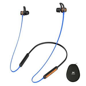 mipeace bluetooth noise reduction headphones, magnetic custom-fit safety wireless neckband headphones-29db noise isolating work earbuds earphones with mic and control,ipx4 sweatproof 13+hour playtime