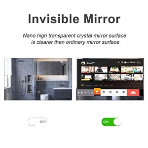 Soulaca Smart 27 inches Touchscreen Bathroom Magic Mirror TV for SPA Hotel Advertising Waterproof Television WiFi Bluetooth