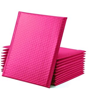 gssusa pink poly bubble mailers 8.5×12 self-seal packaging bags, small business supplies, padded envelopes, bubble envelopes, mailing bags, packaging for small business, pink bubble mailer, 25 pack