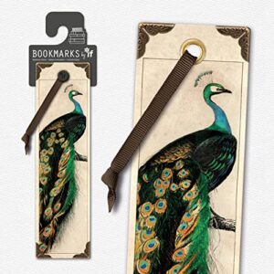 vintage bookmarks – peacock