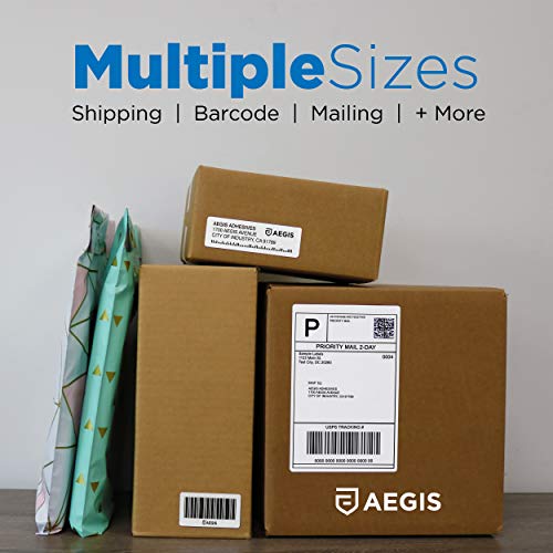 Aegis Adhesives - 1 ½” X 1” Direct Thermal Labels, Perforated & Compatible with Rollo, Zebra, & Other Desktop Label Printers (12 Rolls, 1300/Roll)