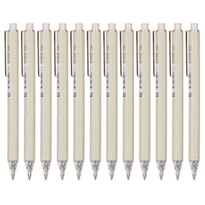 Gel Pens for Note Taking 12PCS RIANCY Black Ink Fine Point Pen Black Gel Pens Quick Dry Ink 0.5mm Smooth Writing Pen for Home Office Art Back to School Supplies (Cream)