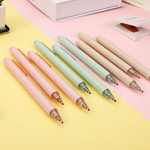 Gel Pens for Note Taking 12PCS RIANCY Black Ink Fine Point Pen Black Gel Pens Quick Dry Ink 0.5mm Smooth Writing Pen for Home Office Art Back to School Supplies (Cream)