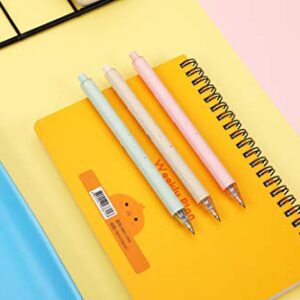 Gel Pens for Note Taking 12PCS RIANCY Black Ink Fine Point Pen Black Gel Pens Quick Dry Ink 0.5mm Smooth Writing Pen for Home Office Art Back to School Supplies (Cream)