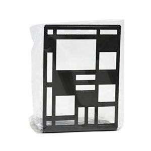 Square Grid Metal bookend bookend Bookshelf Book Clip Book Support Block bookboard a Pair of bookend Stationery Bookmarks