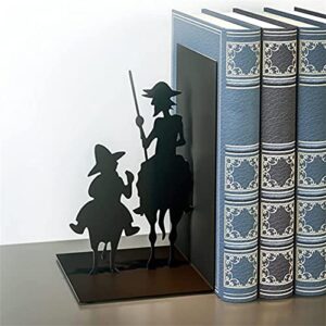 PRVDV Adjustable Bookends Iron Figure Bookends Reading Book Support Retro Non-Skid Book Ends Stoppers for Shelves Home Office Table Desktop Decor (Color : C)