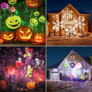 Avokadol Easter Decorations for The Home,Easter/Eggs/Rabbit Pattern,Mothers Day Gifts,Projector with Love and Balloon Pattern,26 HD Effects/2 in 1 Outdoor/Indoor LED Holiday Decorations for All Year