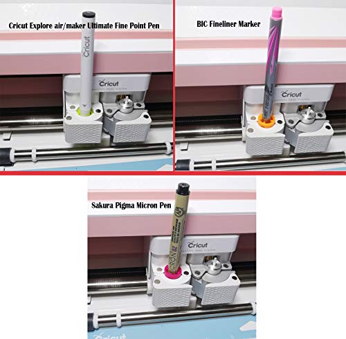 SPPQ 20 Packs Pen Adapter Holder Set Compatible with Cricut (Explore Air/Air 2/Air 3 and Maker/Maker 3), (Sharpie/Bic/Crayola/Sakura/Pilot/Pentel/Paper mate/Mitsubishi uni-ball)