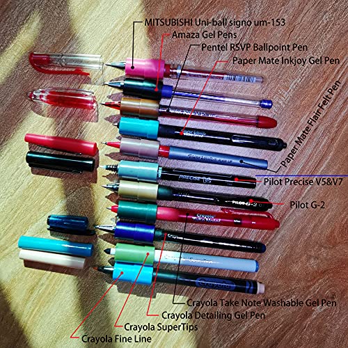 SPPQ 20 Packs Pen Adapter Holder Set Compatible with Cricut (Explore Air/Air 2/Air 3 and Maker/Maker 3), (Sharpie/Bic/Crayola/Sakura/Pilot/Pentel/Paper mate/Mitsubishi uni-ball)