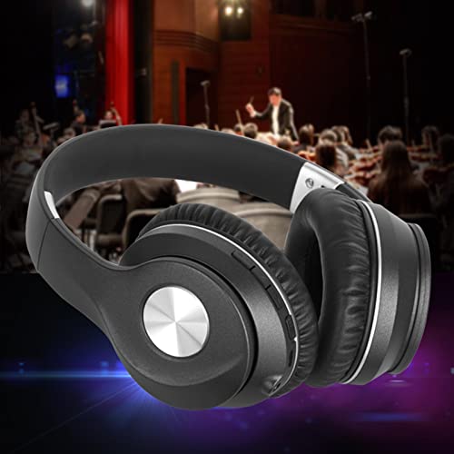 ZXQ H6 Over Ear Bluetooth Wireless Headphones, Headband Wireless Headset, Wireless Gaming Headset,Bluetooth Headphone for Gammer,70 Hours Playtime Deep Bass Foldable Soft Earmuffs (Space Grey)