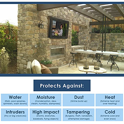 The TV Shield 36-43" Outdoor TV Enclosure with Fan, (2nd Generation), Fits 36-43" Television