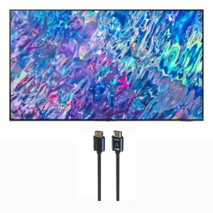 samsung qn85qn85bafxza 85″ 4k neo qled uhd smart tv in titan black with an austere 5s-4khd2-2-5m v-series 2.5m premium 4k hdr hdmi braided cable (2022)
