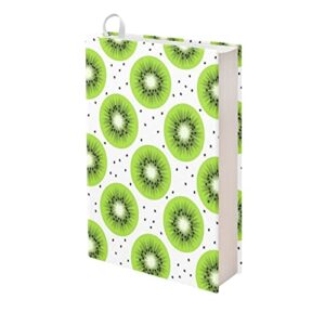todiyaddu sliced kiwi fruits book covers for soft cover books waterproof no glue section easy to put on washable fabric teacher student book cover (green)