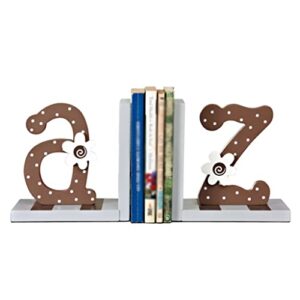 book ends alphabet shaped wooden bookends american creativity book ends support holder desk stands bookend home office stationery bookends