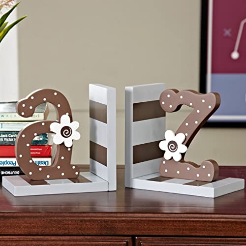 Book Ends Alphabet Shaped Wooden Bookends American Creativity Book Ends Support Holder Desk Stands Bookend Home Office Stationery Bookends