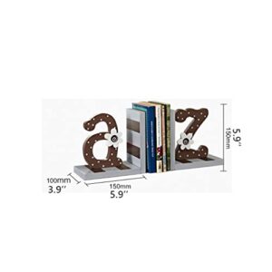 Book Ends Alphabet Shaped Wooden Bookends American Creativity Book Ends Support Holder Desk Stands Bookend Home Office Stationery Bookends