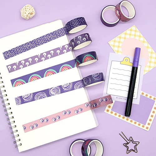 MOOKER 36 Rolls Washi Tape Set - Decorative Adhesive Tape, Colored Masking Tape for DIY Crafts, Bullet Journaling, Gift Wrapping, Scrapbooking Supplies, Party Decorations and Arts