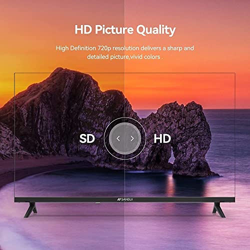 Sansui 32-Inch 720p HD LED Android Smart TV (S32V1HA) with Built-in HDMI, USB, High Resolution, Digital Noise Reduction, Dolby Audio, Thin Frame Design with Xtrasaver Large Microfiber Cleaning Cloth