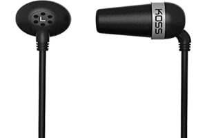 koss ‘the plug’ in-ear headphones (black)