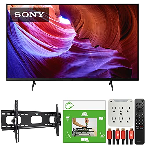 Sony 55" X85K 4K HDR LED TV with Smart Google TV (2022 Model) Bundle with TaskRabbit Installation Services + Deco Gear Wall Mount + HDMI Cables + Surge Adapter