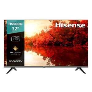hisense 32-inch class h55 series android smart tv with voice remote (32h5500g, 2021 model)