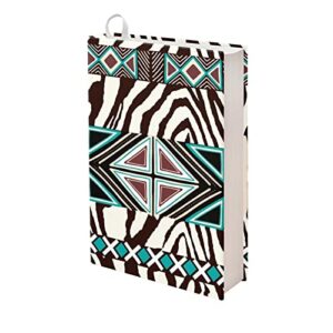 tongluoye aztec geometry brown spirals book protector pouch for girls boys classic book dust jacket covers with anti-scratch design durable stretchable book box suitable for most books nice gifts