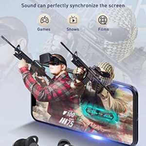 dyplay True Wireless Earbuds 35dB Active Noise Cancelling with ANC Transparent Mode Bluetooth 5.0 Earbuds, 6 Built-in Mics for Clear Calls, Immersive Stereo Sound, USB-C Charging Case, Touch Control