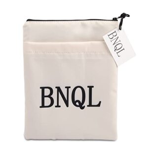 bnql book sleeve for book lovers book cover paperback book cover protector with zipper (book sleeves)