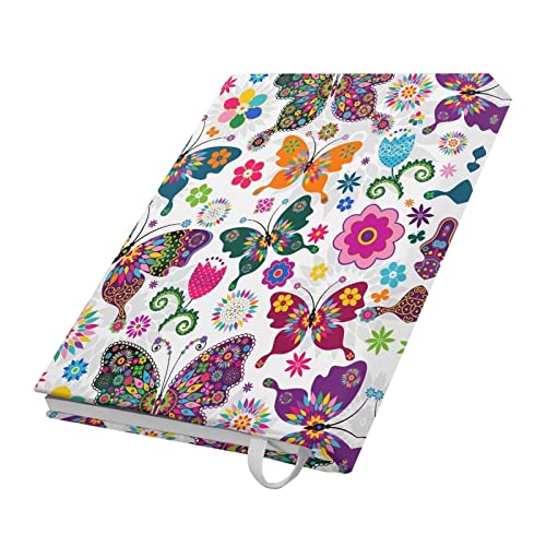 TOADDITDO Butterfly Book Cover Protector for Students Teachers School Supplies Stationary Notebook Protective Book Pouch 9x11 Inch Textbook Cover