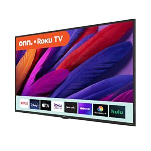 ONN 43-Inch Class 4K (2160P) Smart LED TV Compatible with Netflix, Disney+, YouTube, Apple TV and HBO + Free Wall Mount (No Stands) 100012584 (Renewed)